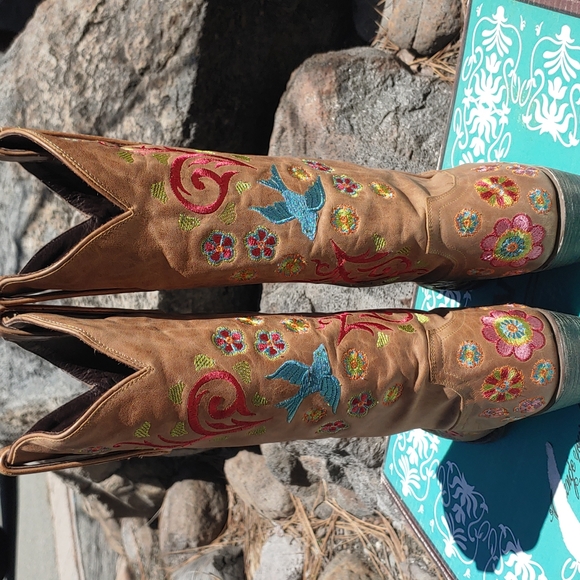 Lane Groovy Girl Gorgeous Cowgirl Boots Size 9.5 - Picture 4 of 13